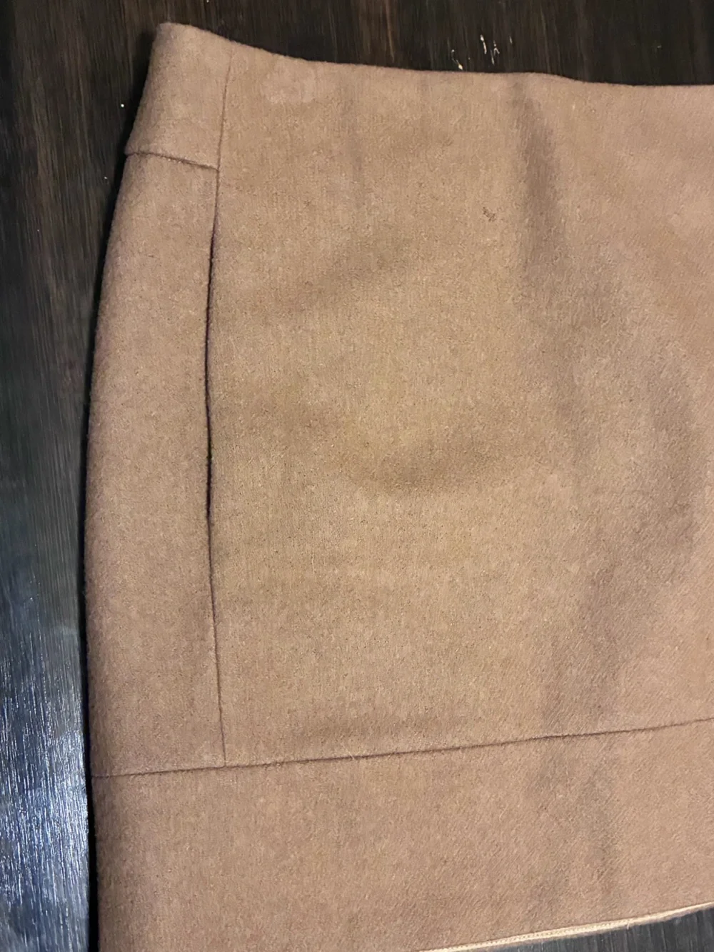 J. CREW Classic Camel Mini Skirt - Women's Wool-Blend MINI Skirt